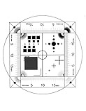 TOSUKKI Multifunction Microscope Micrometer Calibration Ruler Slide, Micrometer Measuring Film Ruler,(Dot, Cross Line, Square, Net Grid Checkerboard)