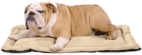 K9 Ballistics Tough Dog Crate Pad - Washable, Durable and Water Resistant Dog Crate Beds - Medium Dog Crate Mat, 35"x23", Sandstone