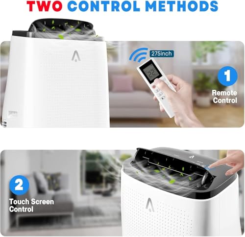 Image of 14000 BTU Portable Air Conditioner - 3-in-1 AC with Fan & Dehumidifier - Quiet, Energy Efficient, LED Display, Remote, 24H Timer, Window Kit - Cools Rooms up to 750 sq ft