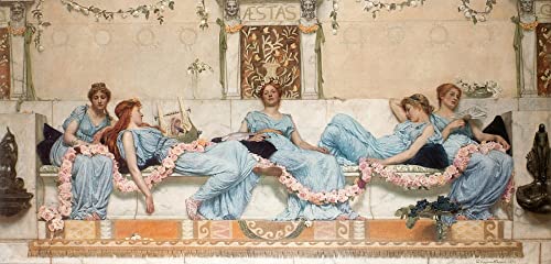 Tableau Danseuse ionienne Godward impression sur toile 60x90cm decoration murale salon