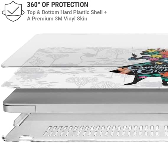 Skinit Laptop Case Plus Skin Compatible with MacBook Air 13in (2020) - Officially Licensed Disney Alice in Wonderland (Animated) Silhouette Curiouser and Curiouser Design