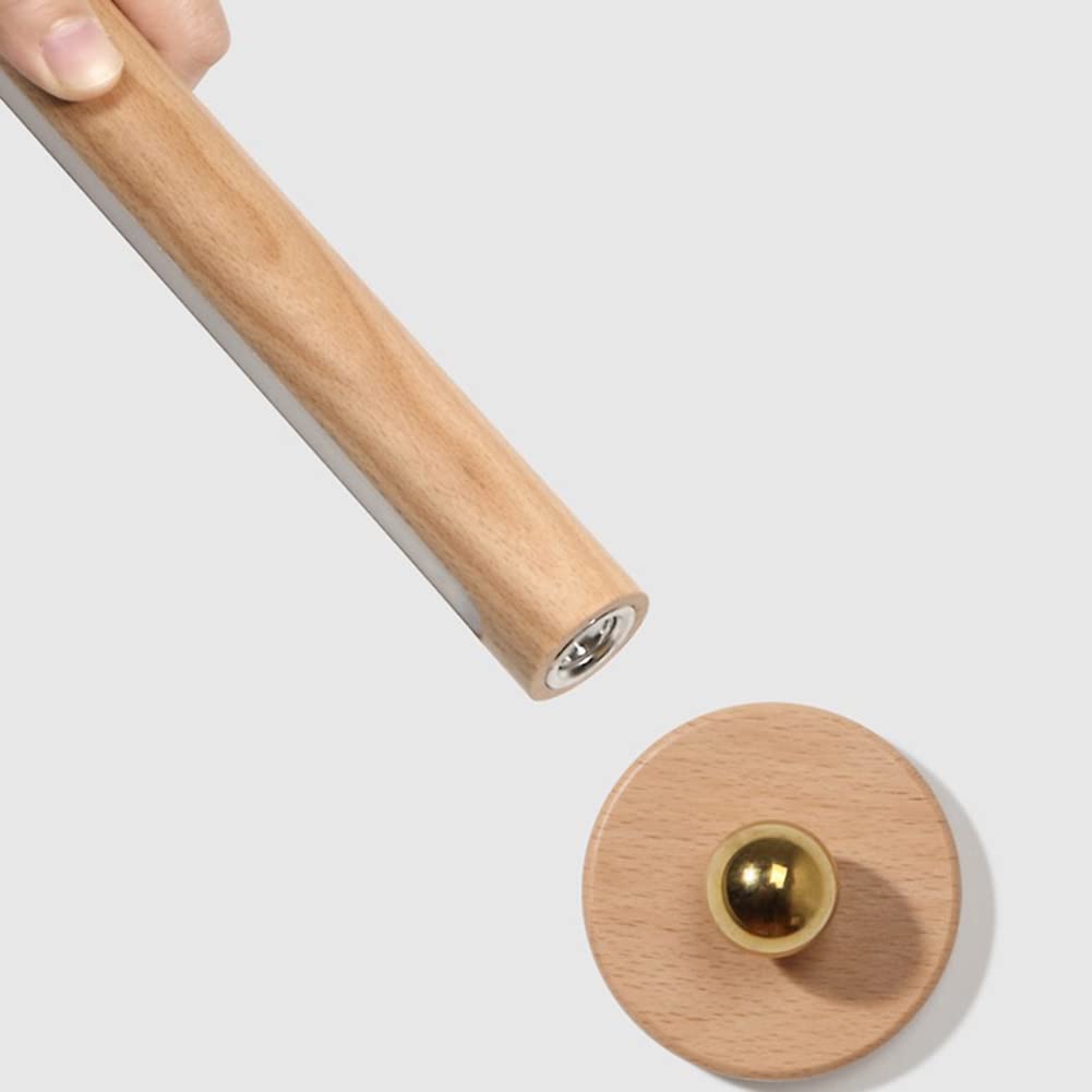 Applique da Parete Moderna a LED per Interni, Effetto Legno, 3W, orientabile a 350°, con Interruttore Touch e Spina, Cavo USB. Ideale per Camera da Letto, Comodino, Soggiorno, Stud