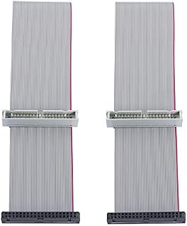 GINTOOYUN 2 PCS 40-Pin IDE Extension Cable 12.4 Inch Flat 40-Pin Male to Female Hard Drive Cable for 3.5 Inch PATA IDE HDD Hard Drive ect
