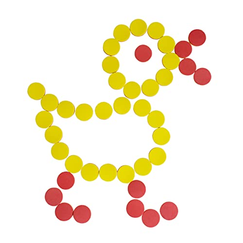 Image of DNB 2-Color Foam Counters - 1 Inch Red-Yellow Double-Sided Math Counters, Early Learning Counting Chips, 200 Pieces