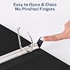 Avery Heavy-Duty View 3 Ring Binder, 2 One Touch Slant Rings, Holds 8.5 x 11 Paper, 4 Black Binders (79872)