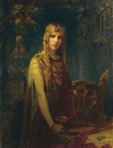 Art Posters Gaston Bussière Tableau Femme Princesse Celte 60x90