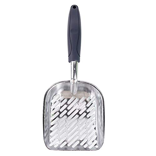 Ba30DEllylelly Explosi�n Aleaci�n de aluminio Pala para arena para gatos Aleaci�n de aluminio Arena para gatos con fugas r�pidas Suministros de limpieza para arena para gatos