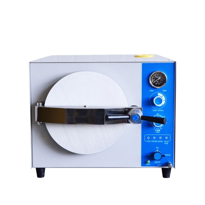 US Stock Lab Tabletop Electric Autoclave High Pressure Steam Sterilizer Autoclave 20L 24L litres Machine (20L Stainless Steel)