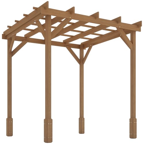 Outsunny 6.6' x 6.6' Outdoor Pergola with Stable Structure and...