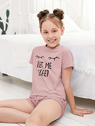 Image of Kingdenergy Girls Summer Cute Print Shorts Set T-Shirt and Short Pant 2 Piece Outfits Clothing Sets