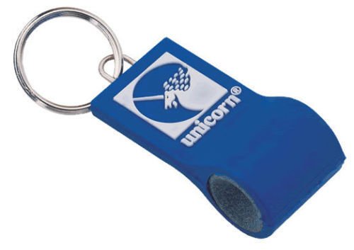 Rubberised Blue Unicorn Jiffy Keyring Dart Sharpener stone