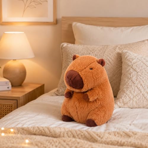 Image of Capybara 25cm | Ultra Soft Plush Stuffed Toy | Cute Hugging Pillow | Gift for Kids Boys Girls