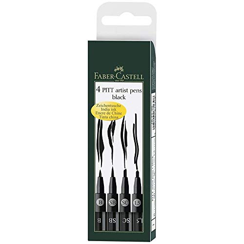 Image of Faber-Castell Pitt Artist Pen Set - Pack of 4