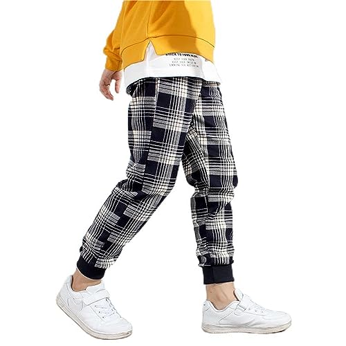 Image of HILEELANG Toddler Boy Sweatpants Kids Sport Jogger Cotton Casual Active Playwear Sweats Pants 2-Pack
