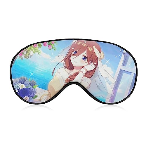 五等分の花嫁 中野三玖 アイマスク キャラクター アニメ アイマスク 睡眠用 かわいい 睡眠改善 遮光 柔らかい 眼精疲労 目元疲労回復 安眠マスク 圧迫感なし 子供 男女兼用 ギフト
