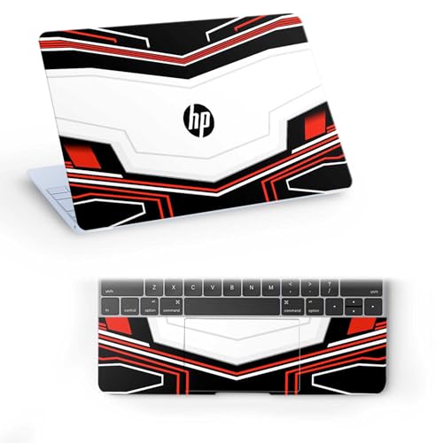 Inkykart Pattern H6 Top+Wrist Pad Vinyl Laptop Skin/Sticker/Cover for 15 to 15.6 Inches Laptops Laminated-Removable-HD Quality Compatible for Hp.(15x10 Inches)