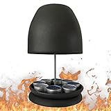 calefaccion economica con velas 【Calefacción de almacenamiento】: Dado que el portalámparas de té está hecho de cerámica de alta calidad y tiene una construcción de doble pared, puede retener el calor para siempre. La vela de té mantiene la temperatura interior entre 70 y 80 grados centígrados. No tienes que hacer nada más. ¡Que tengas un invierno cálido y romántico!