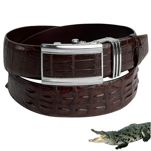 Alligator Leather Belt Men Crocodile Belly 1.5