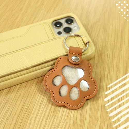 Ymxygz 3 Stücke Leder Katze Pfote Keychain Tragbare Pet Haar Memorial Andenken Keychain Schlüsselring Für Haustier Gedenk