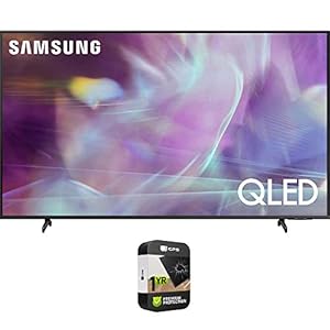 Samsung 43 Inch QLED Smart TV Q60A Series QN43Q60A Bundle with Premium 1 YR CPS Enhanced Protection Pack