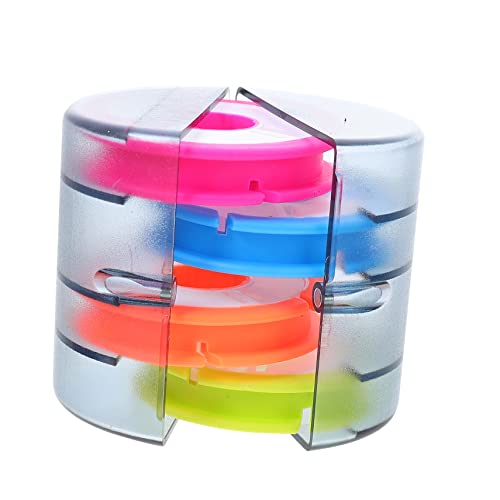 HANABASS Fishing Line Organizer Box Shock Resistant Winder with Bobbins for Convenient Fishing Gear Storage Lightweight and Compact Design for