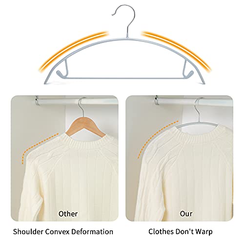 Nature Smile Non Slip Pvc Coating Sweater Hangers,Dress Suit Coat Hangers,Shoulder Bump Free Golf T Shirts Clothes Hangers thumb #1