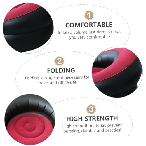 Sofá inflable cómodo de PVC para siestas de oficina y descanso en viajes 6