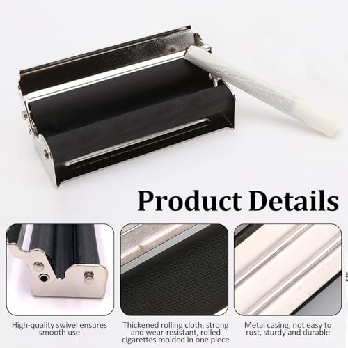 Zigarettenroller, Zigaretten Drehmaschine, Tabakroller 83 mm, Cigarette Machine, Zigaretten Rollmaschine für 6mm & 8mm Filter - Perfekte Unterstützung fürs drehen