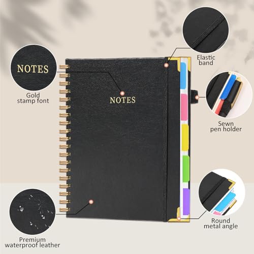 Carnet de notes à spirale anti-cornes pour prise de notes quotidienne - 5
