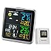 Produktbild Bresser 7007201 Wetterstation Funk mit Außensensor ClimaTemp TB Wetterstation mit LCD Farbdisplay und zwei Weckzeiten, Schwarz/Grau