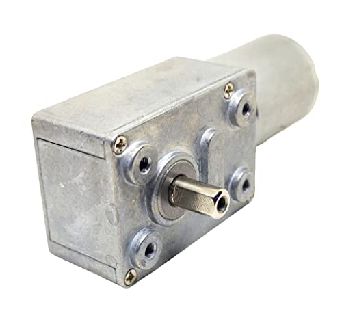Image of INVENTO 1pcs 5V - 12V 10 Kg-cm 60 RPM DC Motor Worm Geared Gearbox High Torque with 12V - 40V 10A PWM DC Motor Variable Speed Controller