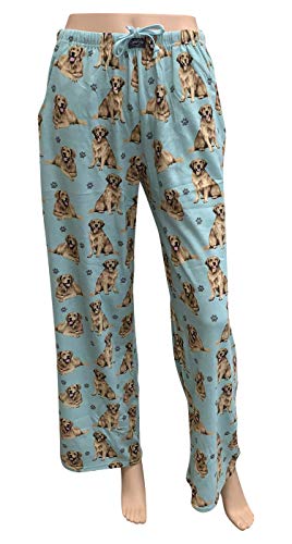 Golden Retriever Unisex Lightweight Cotton Blend Pajama Bottoms – Soft and Comfortable – Perfect for Golden Retriever Gifts - Main Image