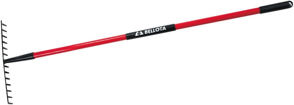 Bellota 3102-16 MFVL - Rastrillo de jardín 16 púas mango fibra de vidrio