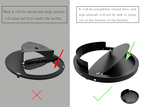 Fpxvg AI-003 Bucket Lid Mouse Trap Metal 5 Gallon Bucket Lid,Strong Metal Material That Cannot Be Bitten thumb #1