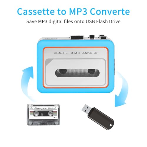 Lecteur cassette stéréo avec haut-parleur et numérisation USB - 4