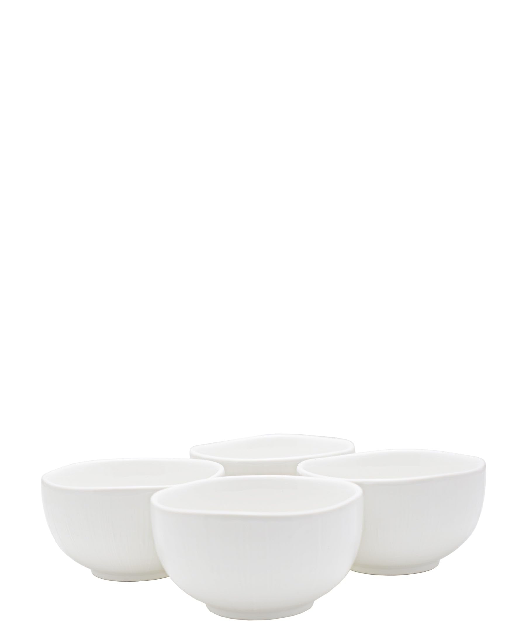 Servewell Symphony Linen Footed Bowl Set 4 11 x 11 x 6cm