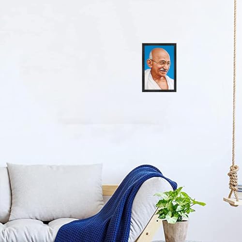 Image of Mahatma Gandhi Ji Photo With Frame | Mahatma Gandhiji Photo frame for office (11x14 Inch)