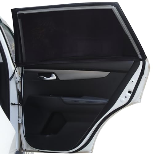 Tevlaphee Pare-Soleil Voiture B&eacute;b&eacute;,2 Pi&egrave;ces Chaussette Voiture Soleil par,Bloquer Les Rayons UV,par Protege Soleil Voiture Arri&egrave;re Enfants et Animaux,Compatibles avec la Plupart des V&eacute;hicules (L)