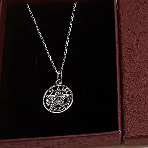 Colgante Tetragramaton Plata 925 con Cadena 50 cm Colgante Tetragramaton Plata 925 con Cadena 50 cm