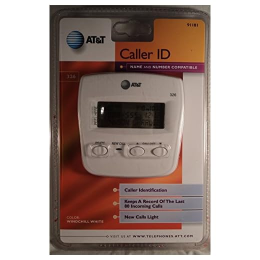 AT&T 326 Caller ID Clam Shell (Wind Chill White)