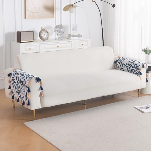 Image of HOKIPO Premium Sofa Armrest Cover (1 Pair) | Printed Holland Velvet with Tassels | 'Whispers of Nature' Indigo Foliage (IN-1115-D10*2SM)