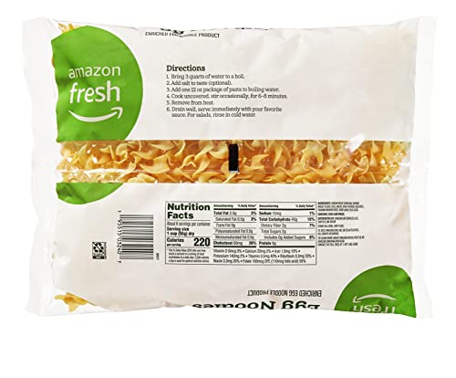 Amazon Fresh Wide Egg Noodle, 12 Oz #TOP1