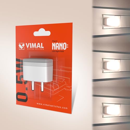 Vimal Nano 0.5Watt LED Plug in Night Lamp with Warm White Night Light (3 Pack) (B0CH1R297L) Amazon Price History, Amazon Price Tracker