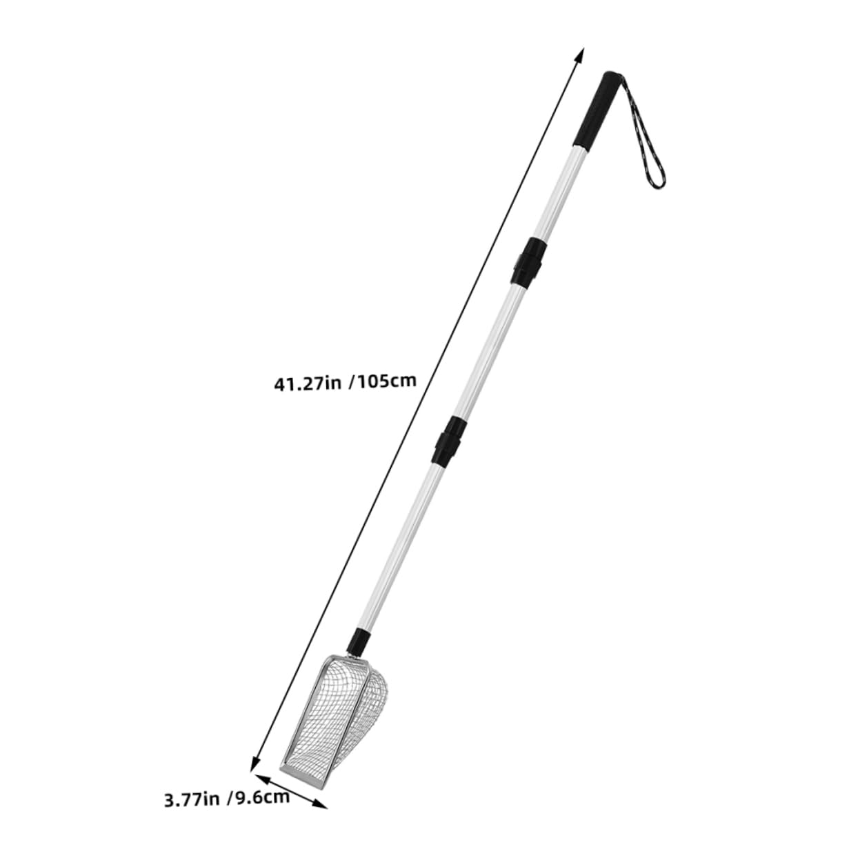 Abaodam Retractable Cat Litter Scoop with Ergonomic Handle Durable Litter Cleaning Shovel for Easy Sifting and Convenient Pet Waste Removal for Cats and Kittens