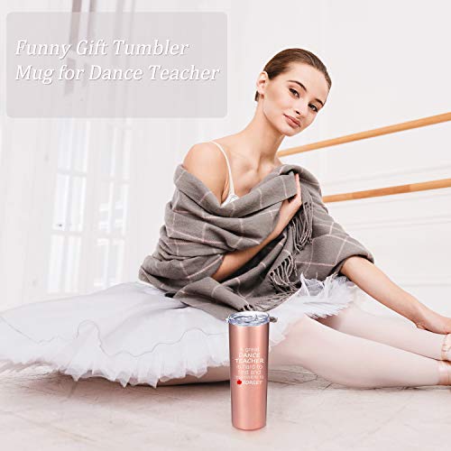 Gobelet avec paille en acier inoxydable pour prof de danse