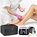 BOHEMIABY Portable Wax Warmer Bag, Waxing Machine Storage Organizer Case for Hard/Soft Wax Pots, Tools, Accessories with Separators, Mesh Pockets for Beauticians, Home Salon & Travel