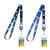 MNGARISTA Cruise Lanyards, Adjustable Lanyard with Retractable Reel, Waterproof ID Badge Holder for All Cruises Ships Key Cards, 2pack