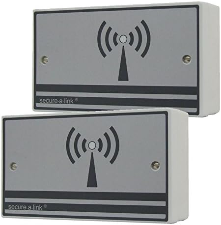Hoyles WLR121KIT Secure-A-Link Wireless Relay Transmitter/Receiver System, 12 V, White