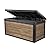 Keter Signature Collection 150 Gallon Resin Deck Box Organization and Storage Box for Patio Outdoor Cushions, Throw Pillows, Garden Tools and Pool Supplies, Ashwood