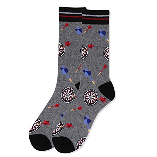 Men's Darts & Dartboard Game Novelty Crew Dress Socks